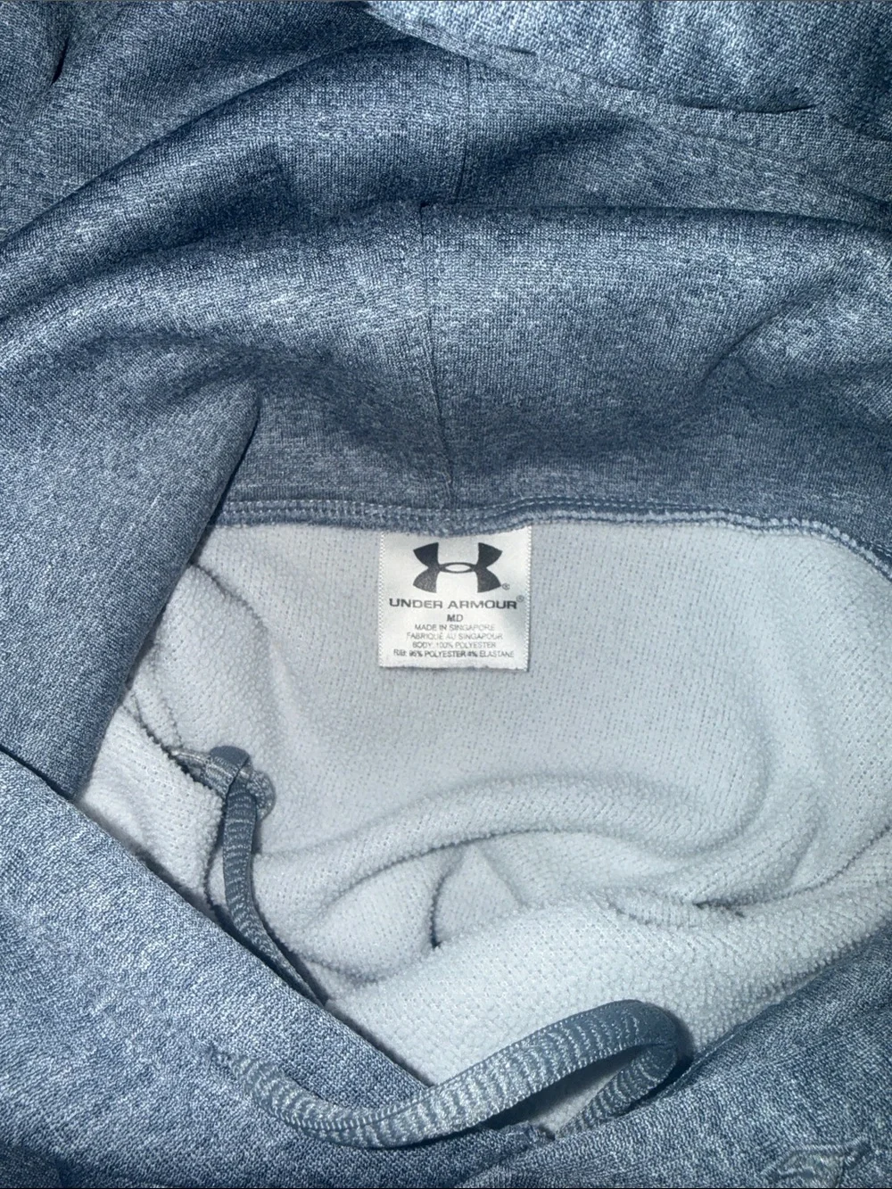 Under Armour Women's Charcoal Hoodie with Pink Logo